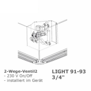 2 Wege Ventilbaugruppen 3/4", LIGHT 91-93, intern, installiert
